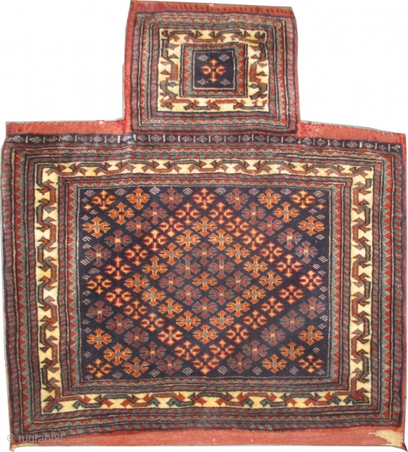 	

Namakdar Qashqai Persian old, collector's item,  74 x 68 (cm) 2' 5" x 2' 3"  carpet ID: K-4930
The knots are hand spun lamb wool, high pile, in perfect condition, the  ...