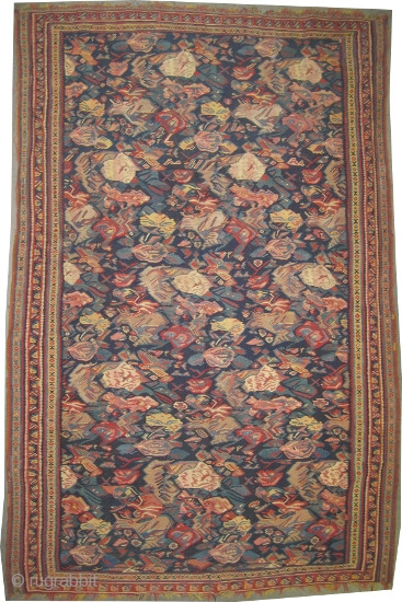 Senneh Kelim with silk Persian, circa 1860, antique. Collector's item. Size: 200 x 127 (cm) 6' 7" x 4' 2"  carpet ID: A-649 
Vegetable dyes, woven with hand spun pashmina wool,  ...