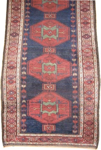 Noubaran Persian, circa 1912, antique, Size: 330 x 104 (cm) 10' 10" x 3' 5"  carpet ID: K-4101 
vegetable dyes, the black color is oxidized, the knots are hand spun wool,  ...