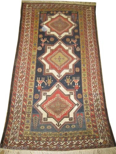 
Baktiar Louri Persian, circa 1890, antique. Collector's item. Size: 287 x 152 (cm) 9' 5" x 5'  carpet ID: K-624 
Vegetable dyes, the black color is oxidized, the knots are hand  ...