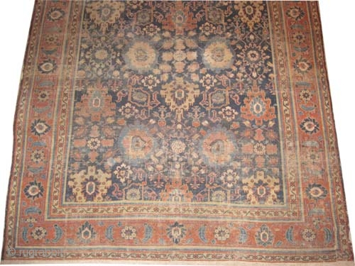 East Persian, circa 1790, antique. Collector's item, Size: 524 x 206 (cm) 17' 2" x 6' 9"  carpet ID: P-2743 
the knots are hand spun wool, the black color is oxidized,  ...