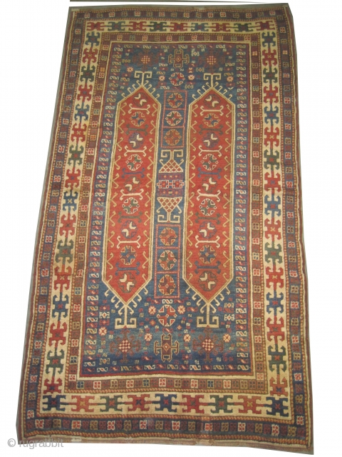 	


Anatolian Konya knotted circa in 1880 antique. Collector's item. Size: 240 x 130 (cm) 7' 10" x 4' 3"  CarpetID: H-414 
High pile in good condition, four holes are already repaired,  ...