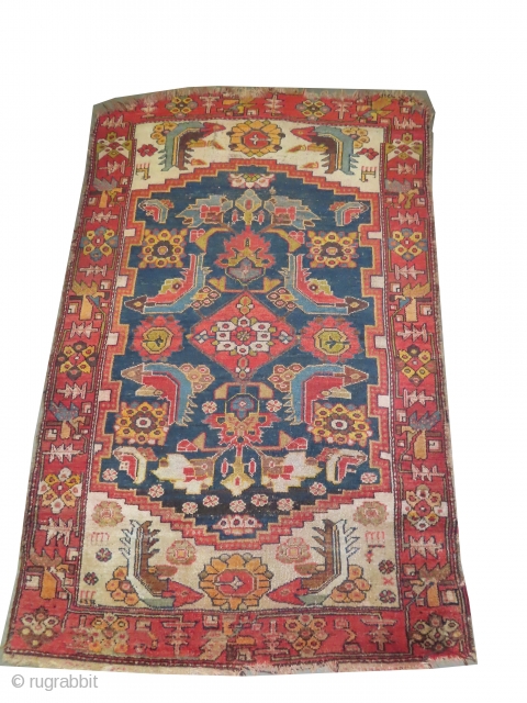 
Farahan Persian knotted circa in 1885 antique, collector's item, 175 x 122 (cm) 5' 9" x 4'  carpet ID: K-5542
The knots, the warp and the weft threads are hand spun wool.  ...