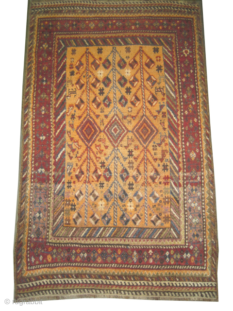 Our new website is now live at www.madayancarpets.ch, fully optimized and featuring search filters and an online shop.
Gabbeh Nomad Persian, semi-antique, collector's item, 118 x 194 cm / 3'10" x 6'4" feet, ...