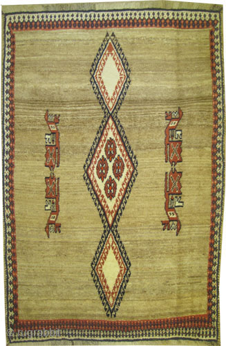 Our new website is now live at www.madayancarpets.ch, fully optimized and featuring search filters and an online shop
Gabbeh Nomad Persian, semi-antique, collector's item, 131 x 200 cm / 4'4" x 6'7" ...