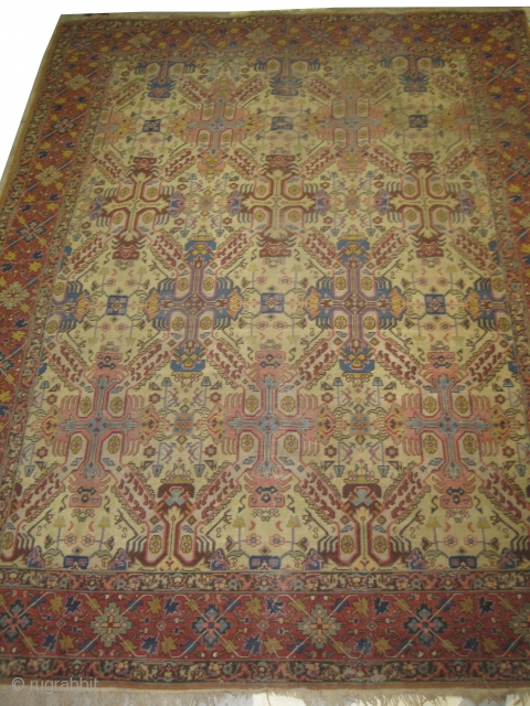 Tabriz Persian 1930 semi antique, Size: 330 x 250 (cm) 10' 10" x 8' 2"  carpet ID: GUR-2
vegetable dyes, the black color is oxidized, the knots are hand spun wool, the  ...