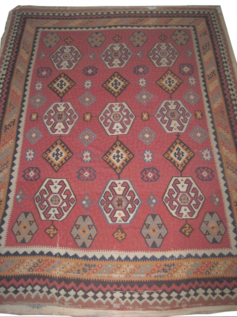 Suzani Uzbek embroidery, woven circa in 1905 antique. Collector's item, Size: 363 x 275 (cm) 11' 11" x 9'  carpet ID: A-997
Embroidered with silk on hand woven cotton stuff, three pieces  ...