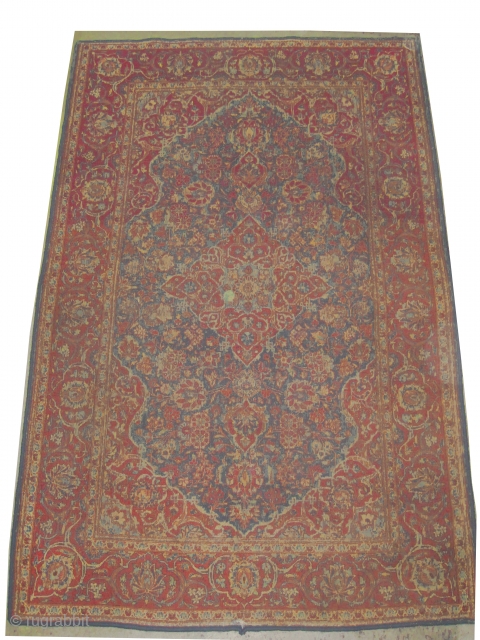 

Kashan Persian knotted circa 1935, semi antique, 209 x 133 cm, ID: K-1152
The knots are hand spun wool. The center medallion, the four corners and the surrounded large border are rust. The  ...