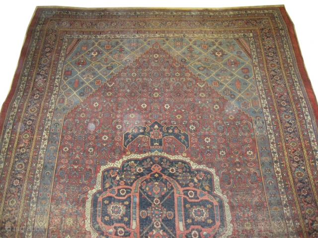 

Bidjar Halvai Persian, antique, Collector's item, 452 x 288 (cm) 14' 10" x 9' 5"  carpet ID: P-4674
The warp and the weft threads are 100% wool, the knots are hand spun  ...