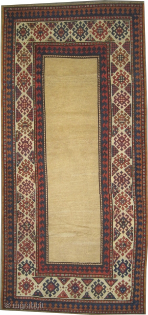 
Talish Caucasian, knotted circa in 1875, antique, collectors item, 216 x 104 (cm) 7' 1" x 3' 5"  carpet ID: K-4236
In good condition, the yellow background is replaced, the warp and  ...