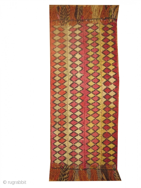 Sumak Caucasian, woven circa in 1915 antique, 13 x 30 cm. Article No: MMM-60
In good condition, woven with sumak technique.
             