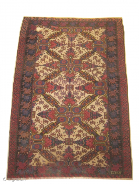 Sejshour Caucasian dated 1909 antique, collectors item, Size: 135 x 196cm. Carpet ID: BDI-20
The red color is from the cochineal insect, the knots are hand spun wool, vegetable dyes, the warp and  ...