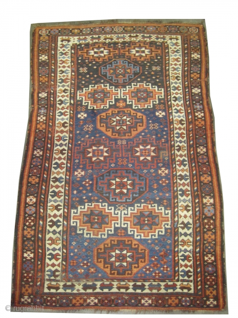 
Kurd Persian circa 1910 antique. Collector's item, Size: 216 x 134 (cm) 7' 1" x 4' 5" 
 carpet ID: K-4971
Vegetable dyes, the black color is oxidized, the warp and the weft  ...