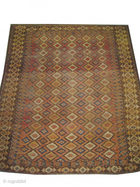 Beshir Turkmen knotted circa in 1890 antique, collectors item. 260 x 225 cm  carpet ID: P-2037
The subject and the size are very rare. The knots are hand spun wool, the   ...