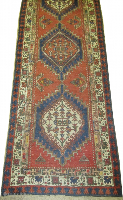 


Serap Persian knotted circa in 1920 antique, 425 x 93 (cm) 13' 11" x 3' 1"  carpet ID: K-2975
The black knots are oxidized, the knots are hand spun wool, with 5  ...
