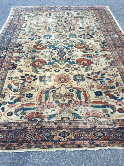 SOLD THANK YOU!

Hello folks, here are some photos of the other rug i bought last week out of an estate.

It is a larger carpet, approx. 8'6" x 12' 6". It has some  ...