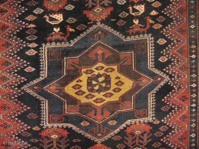 Antique Bakhtiar Gallery carpet( unknown clan) ,mid to third quarter of 19th century, natural vegetable dyes, symmetrical knots, in excellent condition for it's age. size; 345x190 cm      