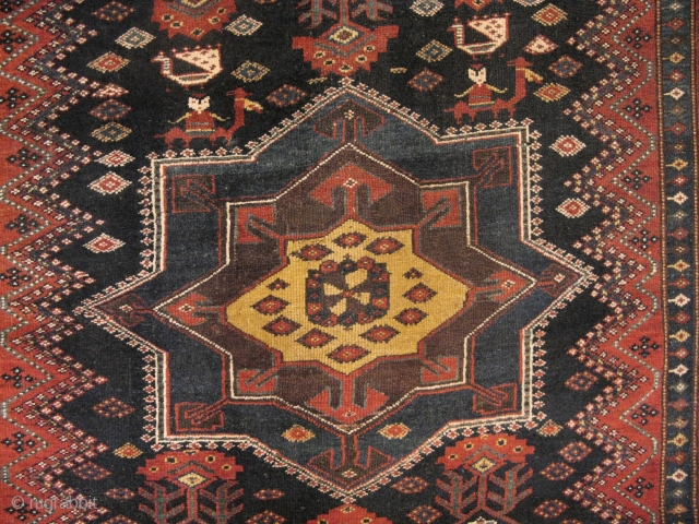 Antique Bakhtiar Gallery carpet( unknown clan) ,mid to third quarter of 19th century, natural vegetable dyes, symmetrical knots, in excellent condition for it's age. size; 345x190 cm      