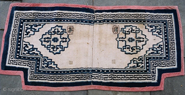 A very good Tibetan saddle cover, c 1900.                         