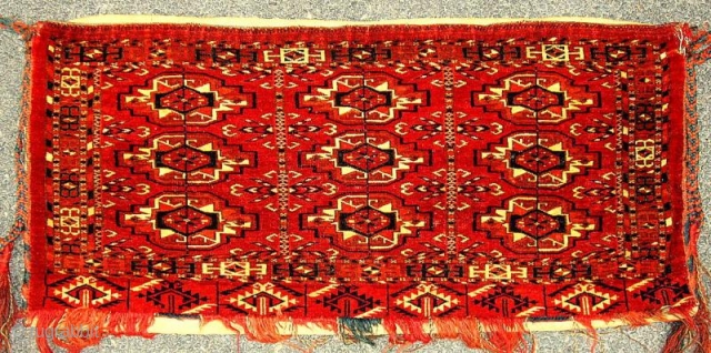 Tekke Torba, size: 2'4 x 1'1 (70 x 32), condition very good, extremely fine weave                  