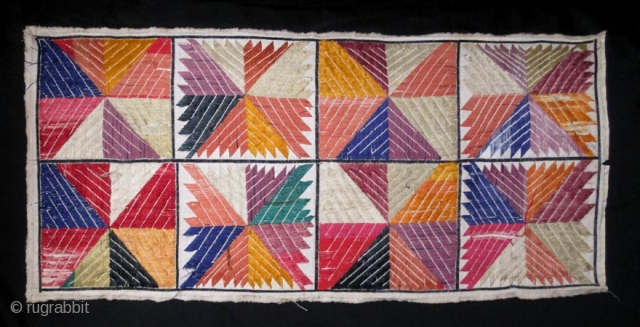 Swat Valley Pillow Cover

19th c., silk on cotton.  Measures 28" x 13.5" (70x34 cm).  Some wear and dirt, which you can see in the pictures.  Could use a gentle  ...
