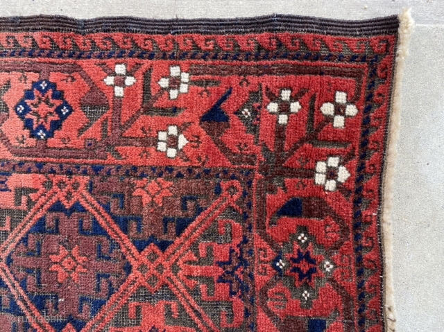 Karai Baluch. Excellent condition. Brilliant. Natural dyes. Selvages in original condition. Had this 15 years and it never gets out of the cedar chest. Looking for a good home.    