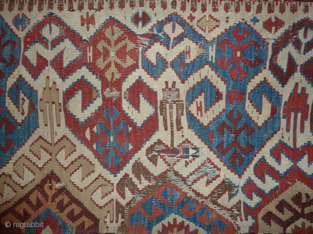 Roughly a quarter of an anatolian kilim                          