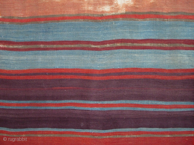 East Anatolian Kilim Fragment,80x270cm,first half 19th century,beautiful colors,very warm and pleasing palette,fine weave,proffessionaly mounted on linen.                 