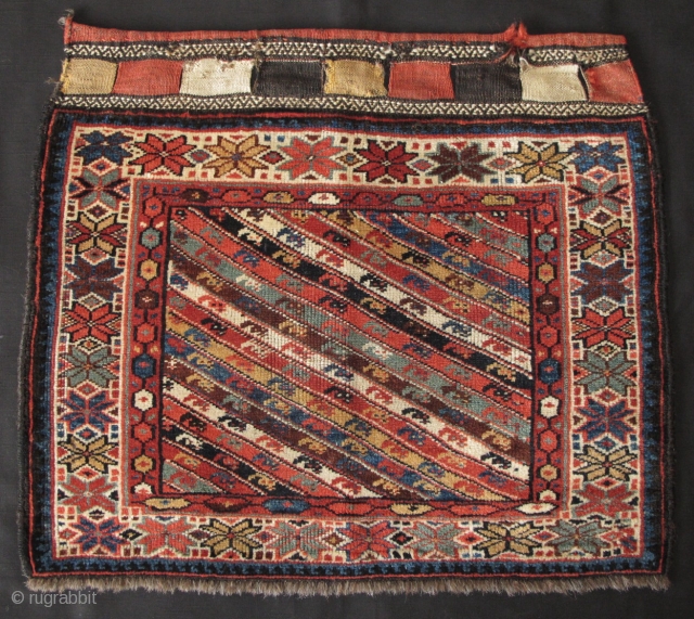 Veramin Area Pile Bagface,19th century,58x70cm,rare and beautiful.                          