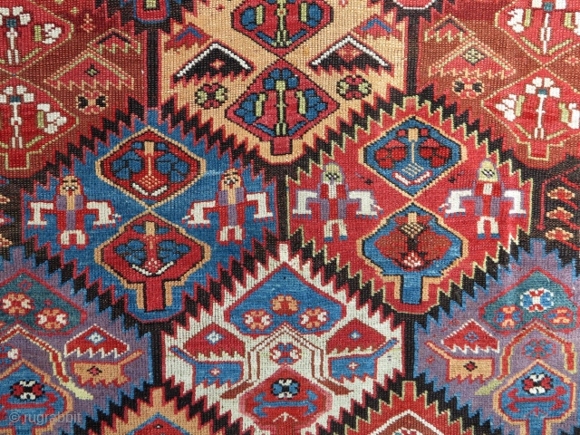 Kurd Sauj Bulagh Main Rug, 3rd quarter of 19th century, 145X290cm. With beautiful early color palette and in ready for use condition!
           
