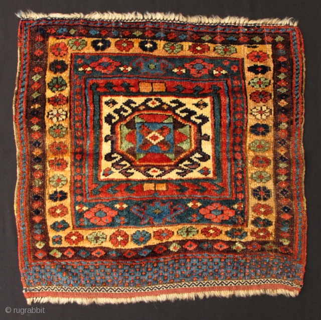 Northwest Persian Kurdish Bagface,58x60cm,all natural colors,fine qualities and nice proportions.                       