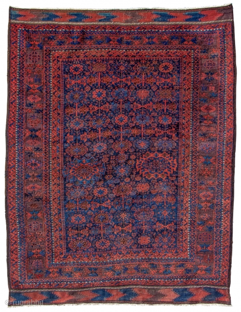 Baluch Main Carpet, Northeast Persia / Northwest Afghanistan, 80" x 104" (200 x 260cm)
Lot 20. in Antique Collectible and Decorative Oriental Rugs, Kilims, Trappings
Live Showroom Auction: Monday, May 22, 2023, 10AM ET
Public  ...