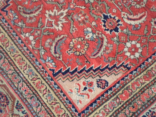 Antique persian carpet knotted around the 
district of Melayer (maybe a Saraband). 
In very good condition - has been washed and 
it's ready for use. All full pile and with 
beautiful colors.  ...