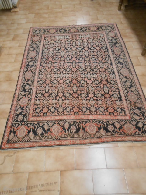 245 x 176  cm is the size of this KARABAGH.
Antique CAUCASUS Karabagh heraty in very good condition.
Fine knot for this piece antique.
Other info or photos of this antique piece on requet.

WARM  ...