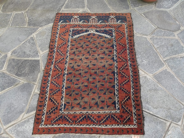 138 x 93 cm for this Belouch afghan wool on wool.
Carpet with all the natural dyes.
Antique piece with a beautiful design. 
MORE Info, photos and query on request.
Warm regards from lake of  ...