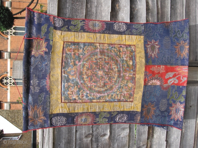 Tibetan hand painted by Monks and late 19th or early 20th Century                     
