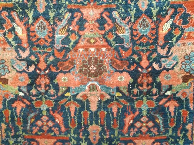  0003 Unusual Bakhtiari rug with Zili Sultan design.. Last quarter of 19th century..Wool on cotton with charming natural colours..In very good condition and not washed..Size 205x130 cm(6.7x4.2 feet)    