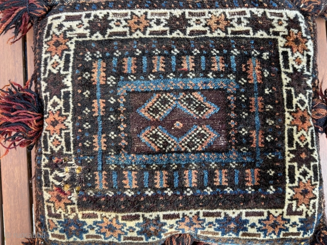 Double Side Baluch Pillow..Top colours, unique piece..                          