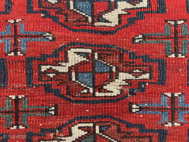 19 th century Turkmen Tekke Cuval...Beautiful madder red..Need wash.. SIZE 55cm x 110cm                    