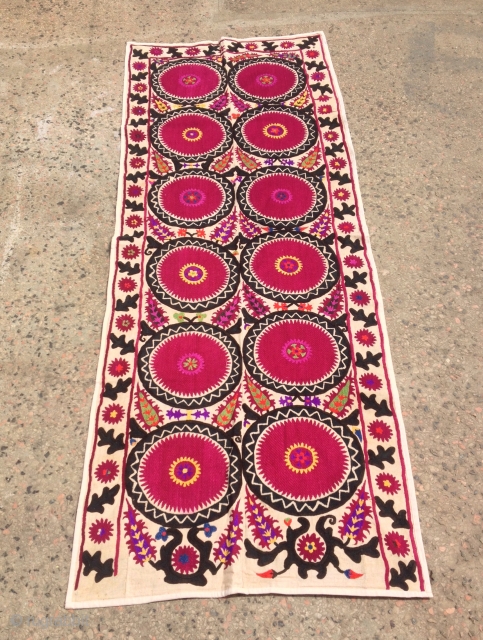 Antique Uzbek embroidery Suzani 

100% handmade

Size: 232 cm X 87 cm
                      