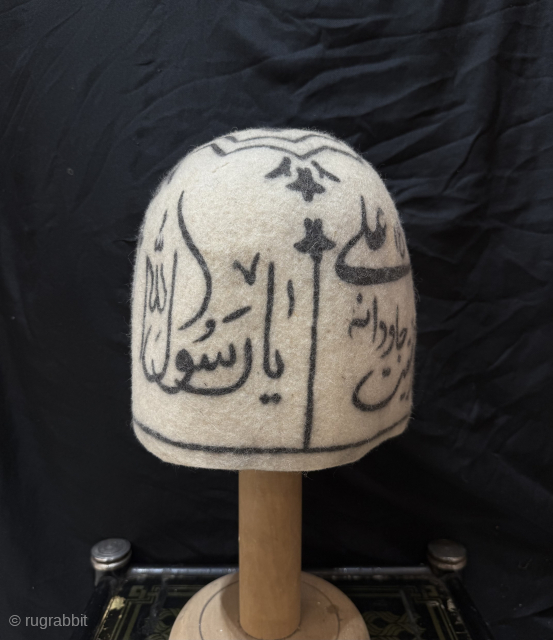 Persian islamic dervish hat, old unique felt hat, collectible hat
Height: 23 cm
Head circumference: 61 cm
Fast worldwide shipping
