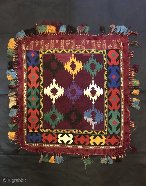 Uzbek nomads lakai embroidered textiles, antique ornaments accessories, silk embroidered hanging wall textiles

Size: 65 cm x 60 cm

Thank you visiting for my shop :)         