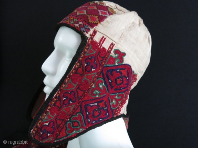 Kyrgyz long tailed ceremonial hat.                            