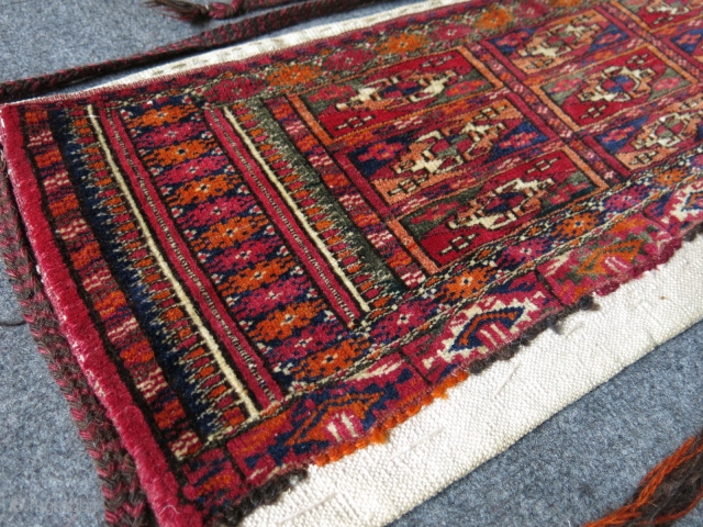 Turkmen Tekke torbah. Circa 1920-30. Size: 80 x 30 cm (31" x 12").                    