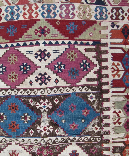 Southeast Anatolian Reyhanli Kilim - 5'10 x 12'8 ft. - 178 x 386 cm.                   