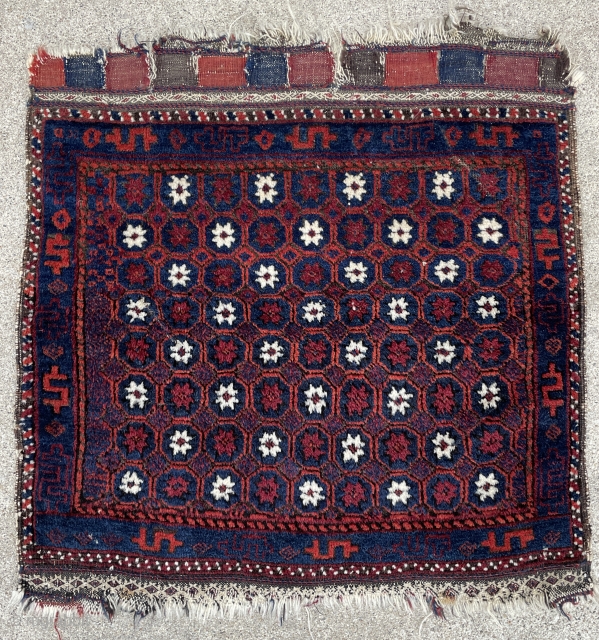 Baluch Bagface with Stars in Tile pattern - 27" x 27" - 69 x 69 cm                 