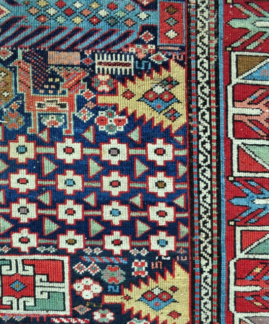 Fine Early Caucasian Rug with Great colors...                          