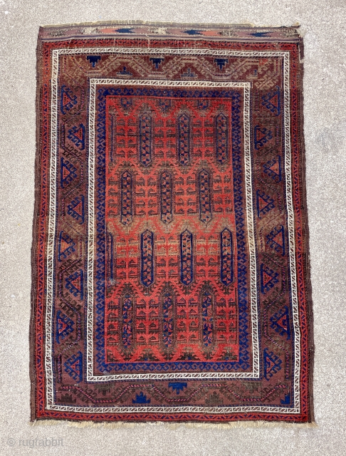 Lovely Baluch Rug with great colors and drawing - extra pictures and details available on request - mete@yorukruggallery.com               