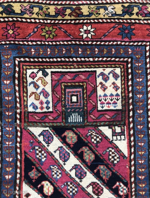 Caucasian Karabagh Prayer rug - 2’9 x 4’7 - 84 x 140 cm.                    