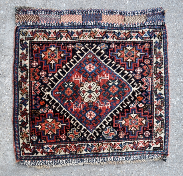 Qashqai bagface, circa 1900 - 24" x 24" - 61 x 60 cm.                    